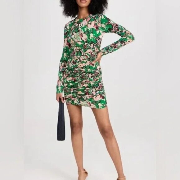 A.L.C. Dresses & Skirts - NWT A.L.C. Kiki Floral Ruched Mini Dress Size XS Stretch Bodycon